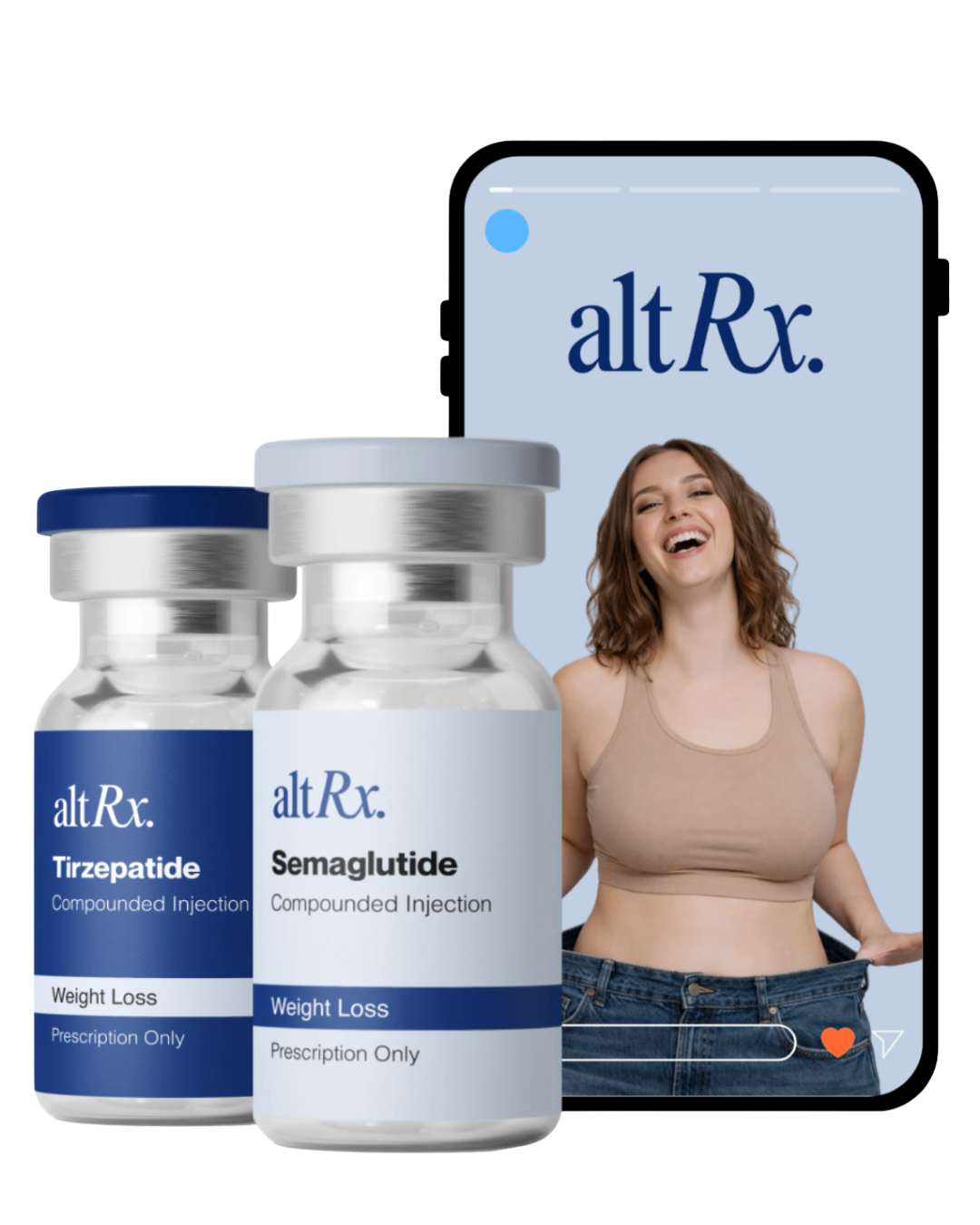 altRx Tirzepatide and Semaglutide compounded injections — weight loss